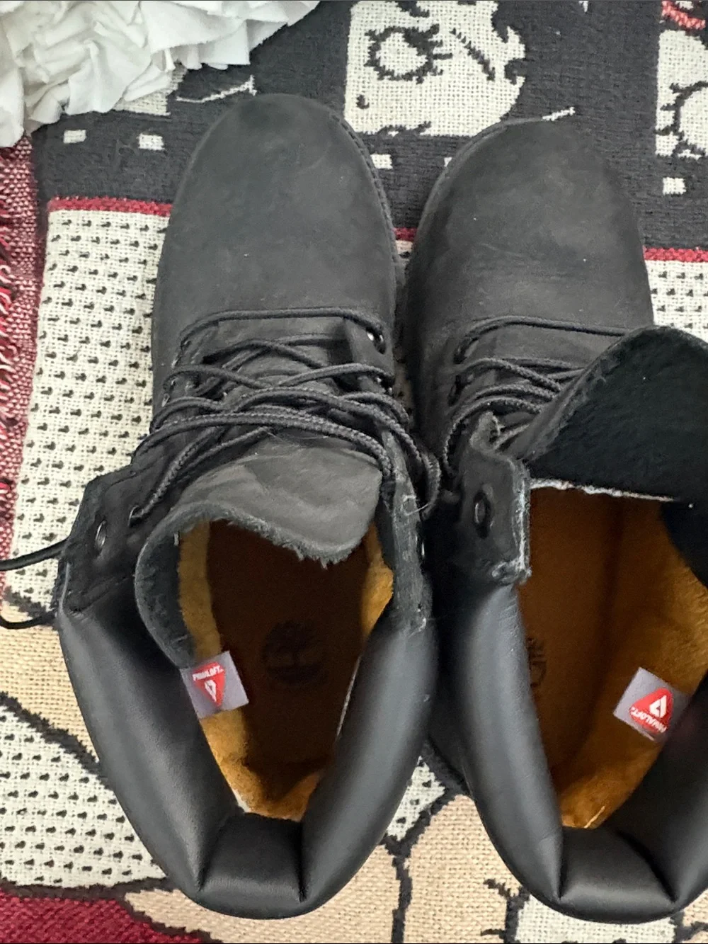 Timberland Kids Black Lace-Up Waterproof Boots size 5.5